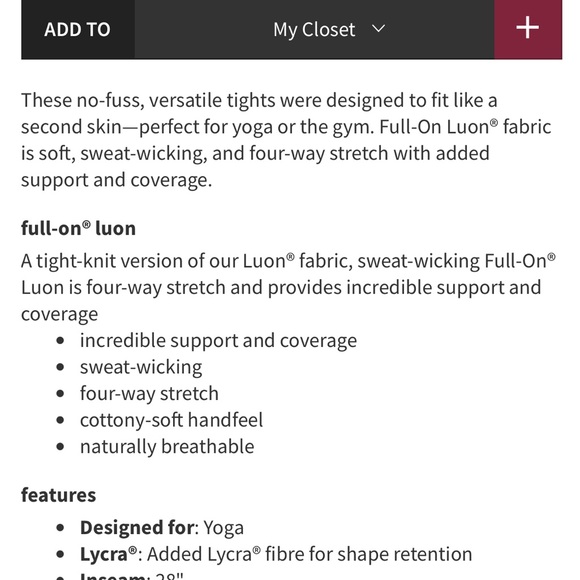 Women’s Lululemon Wunder Under Hi-Rise Tight, Size 6 - Picture 5 of 5